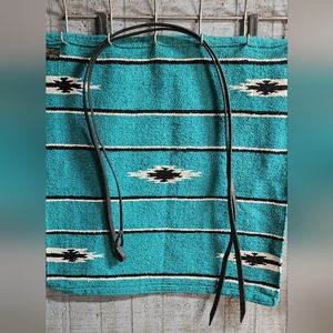 Western leather split reins